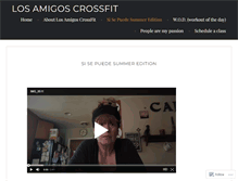 Tablet Screenshot of losamigoscrossfit.com